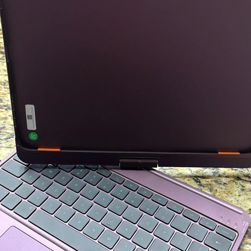Type Z Metallic Purple Bluetooth Keyboard Case with Trackpad
